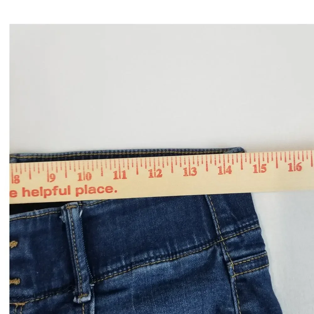 Apt 9 Jeans Womens Size 8 Tummy Control Bootcut Dark Wash Mid Rise